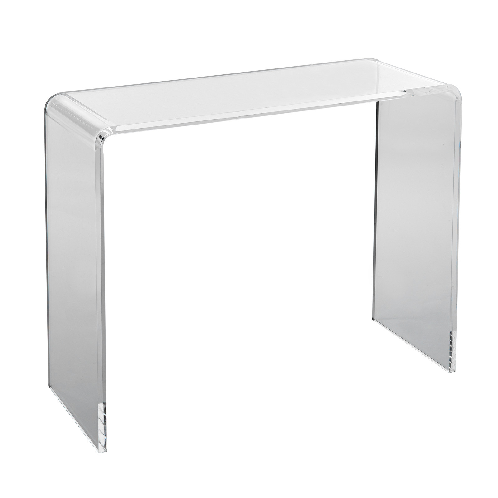 VEVOR Acrylic Console Table Clear Acrylic End Table 38x15x29 inch for Foyer