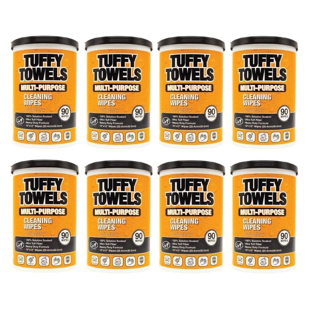 LAUCO Tuffy Scrub Cleaning Wipes – 90 Count (10 LAUCO Tuffy Scrub Cleaning Wipes – 90 Count (10
