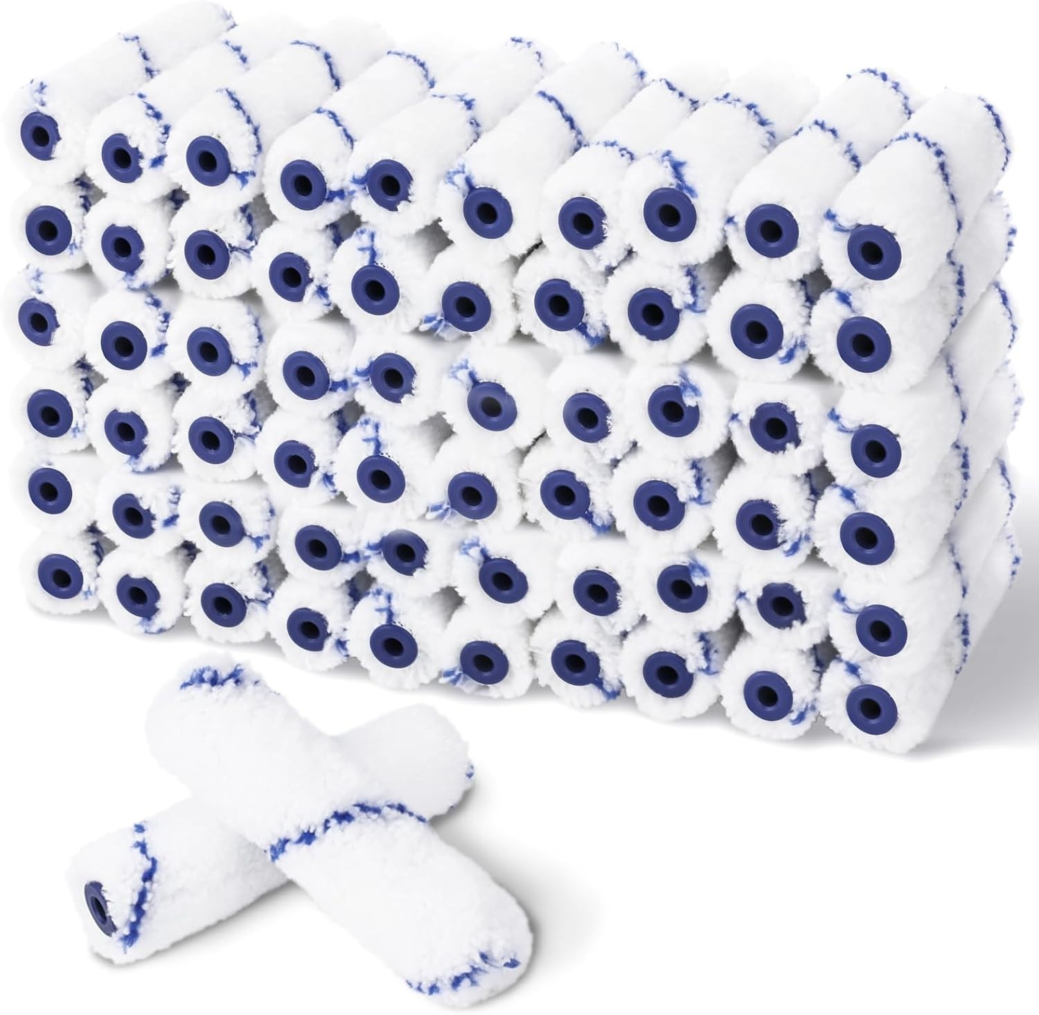 60pcs 4 Inch Microfiber Paint Roller Covers, 1/3\