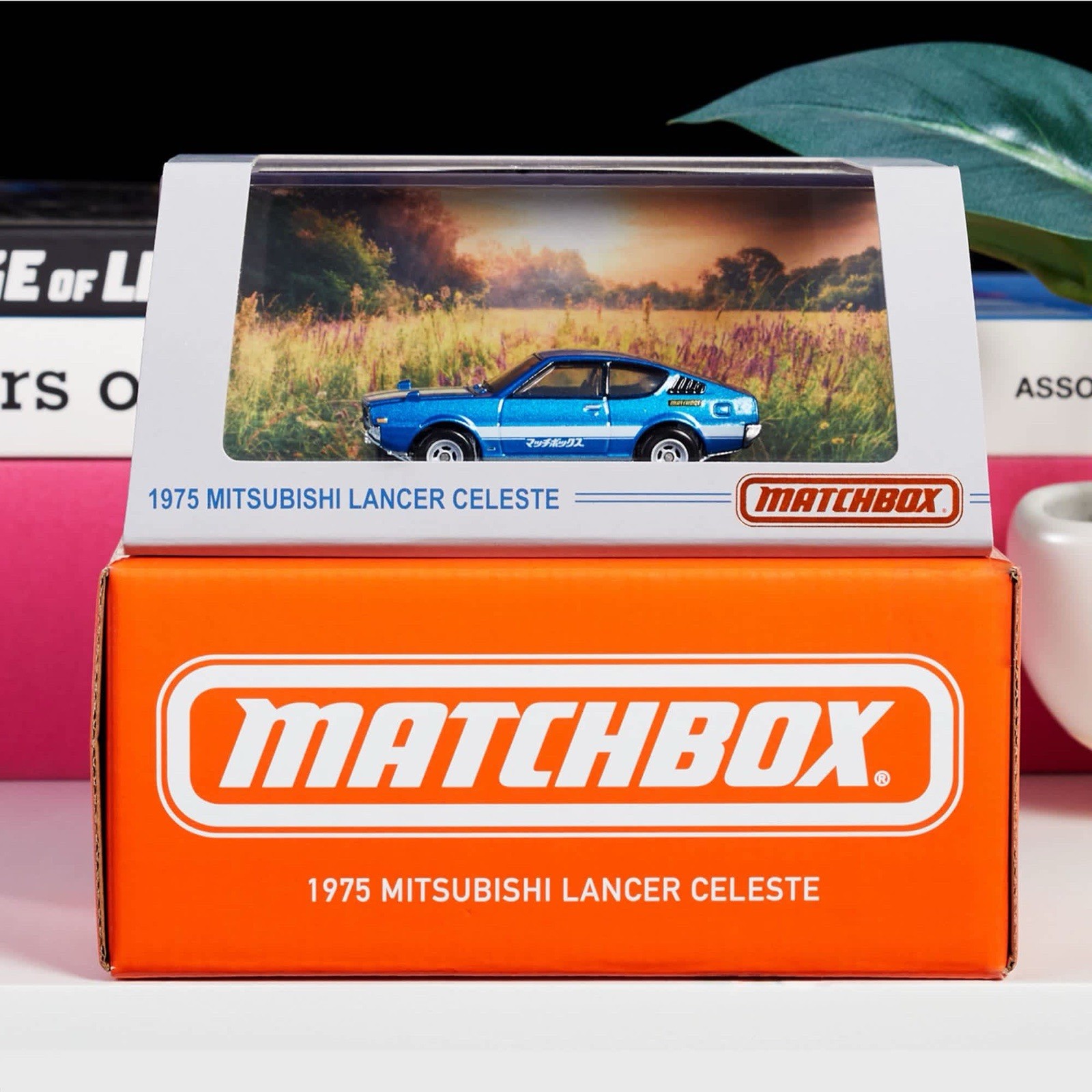 Matchbox Collectors 1975 Mitsubishi Lancer Celeste Blue 1:64 Mattel Creations