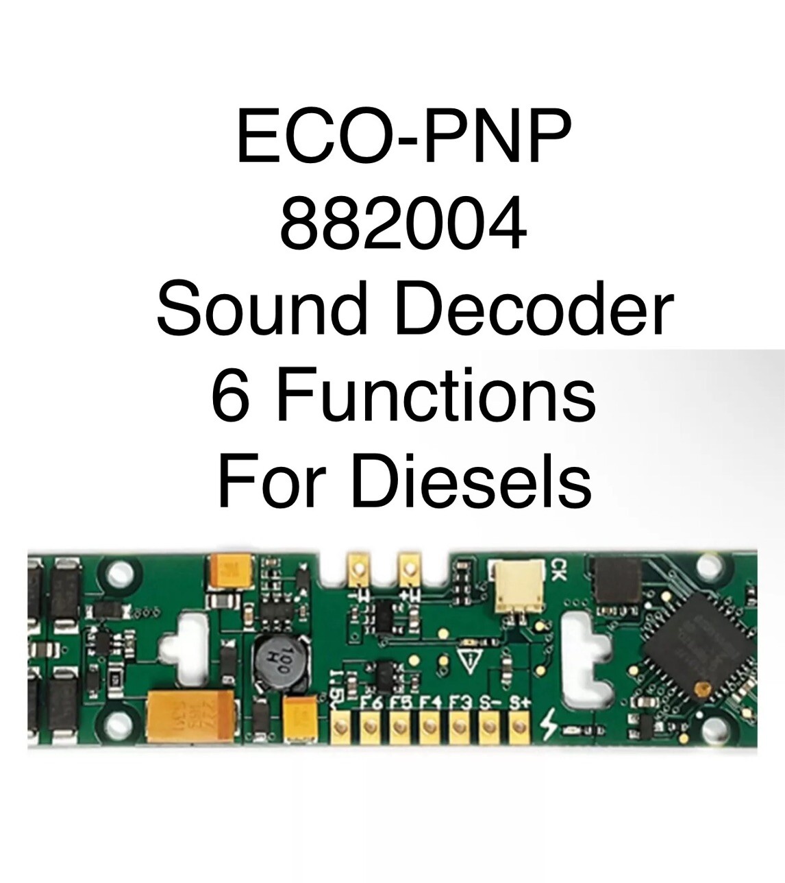 Soundtraxx ECO-PNP for Diesels: Econami Sound Decoder 6 Function ~ 882004