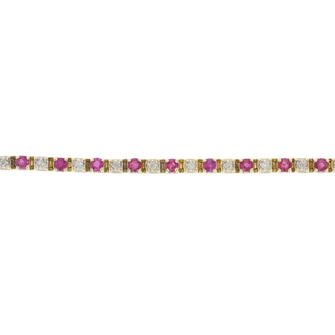 1.99ctw Round Ruby and Diamond 7.25\