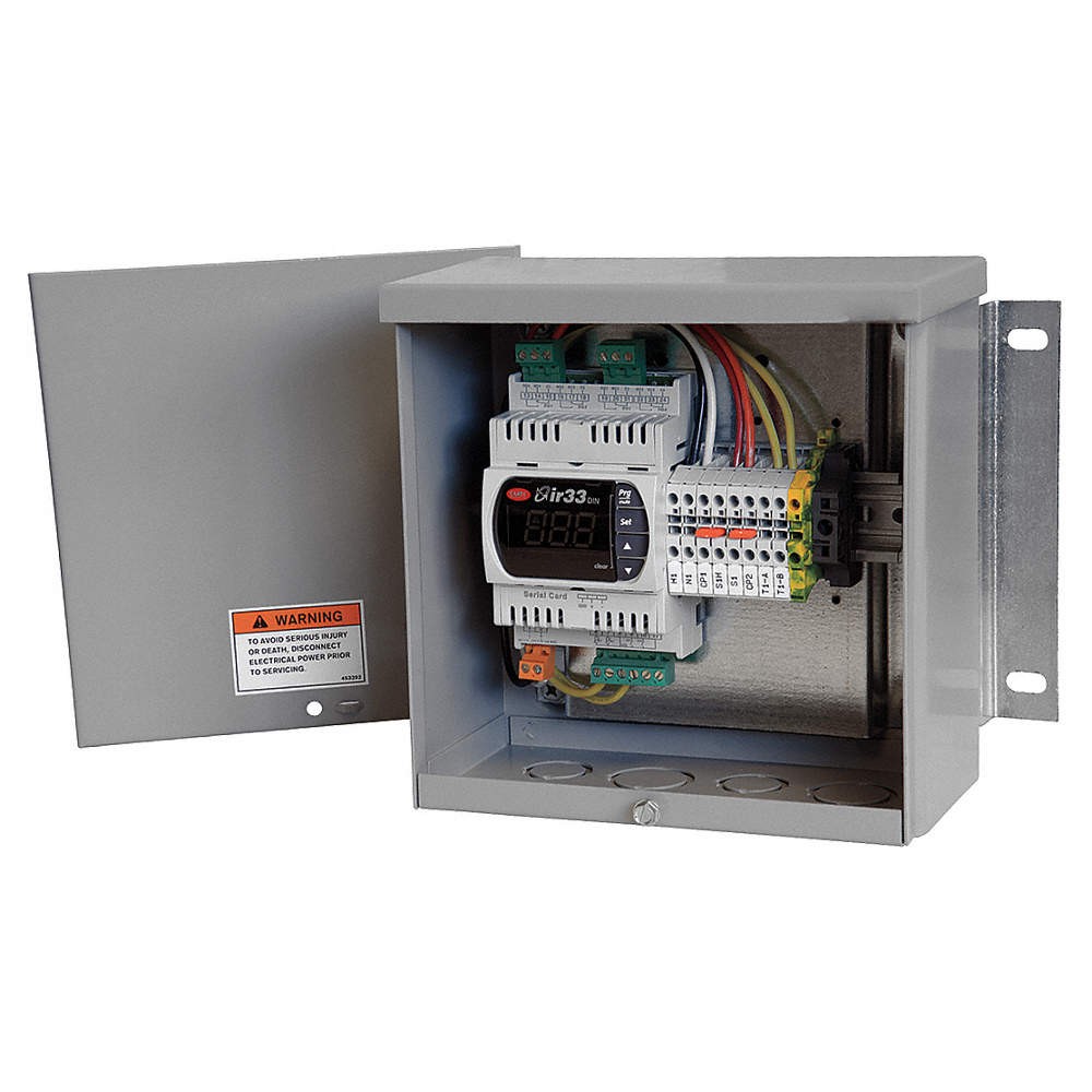 DAYTON 48C175 Digital TempInterlock,8In,Steel,02 V 48C175