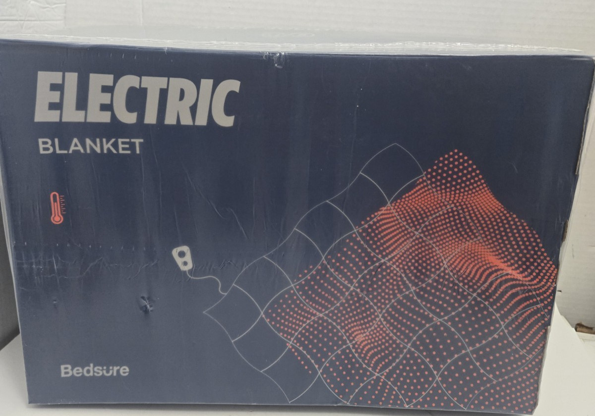 Bedsure Get Cozy Electric Blanket Solid Flannel 62\