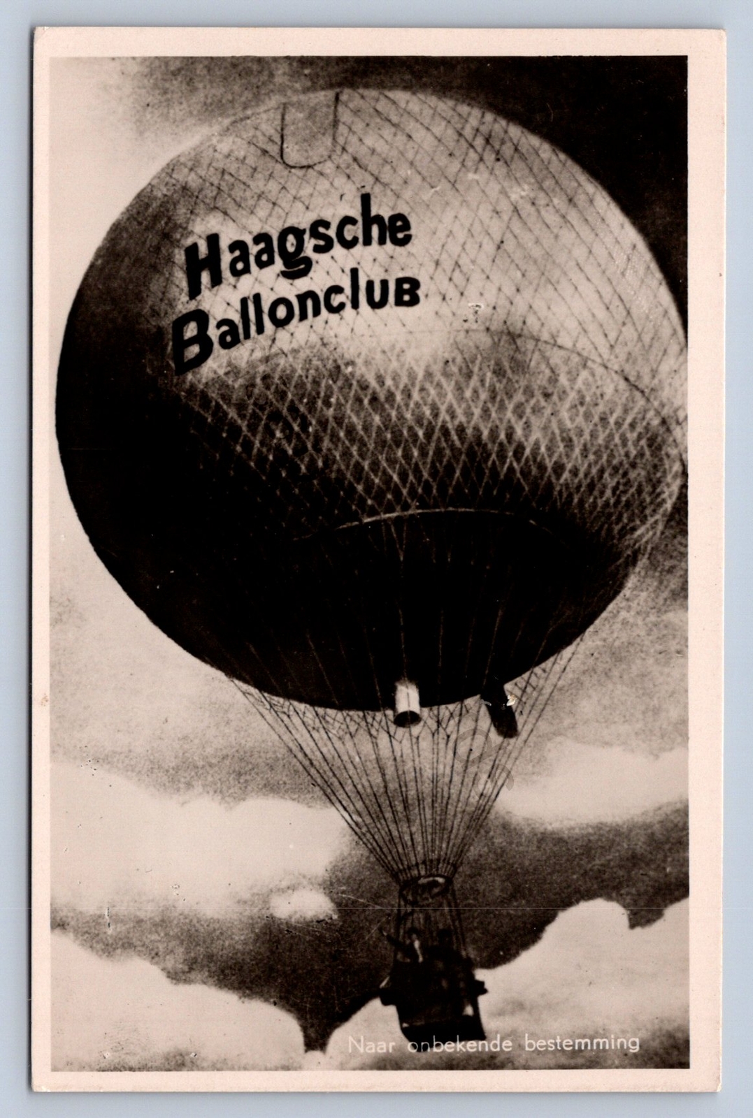 K6/ Interesting RPPC Postcard c10 Hot Air Balloon Rotterdam Netherlands 134