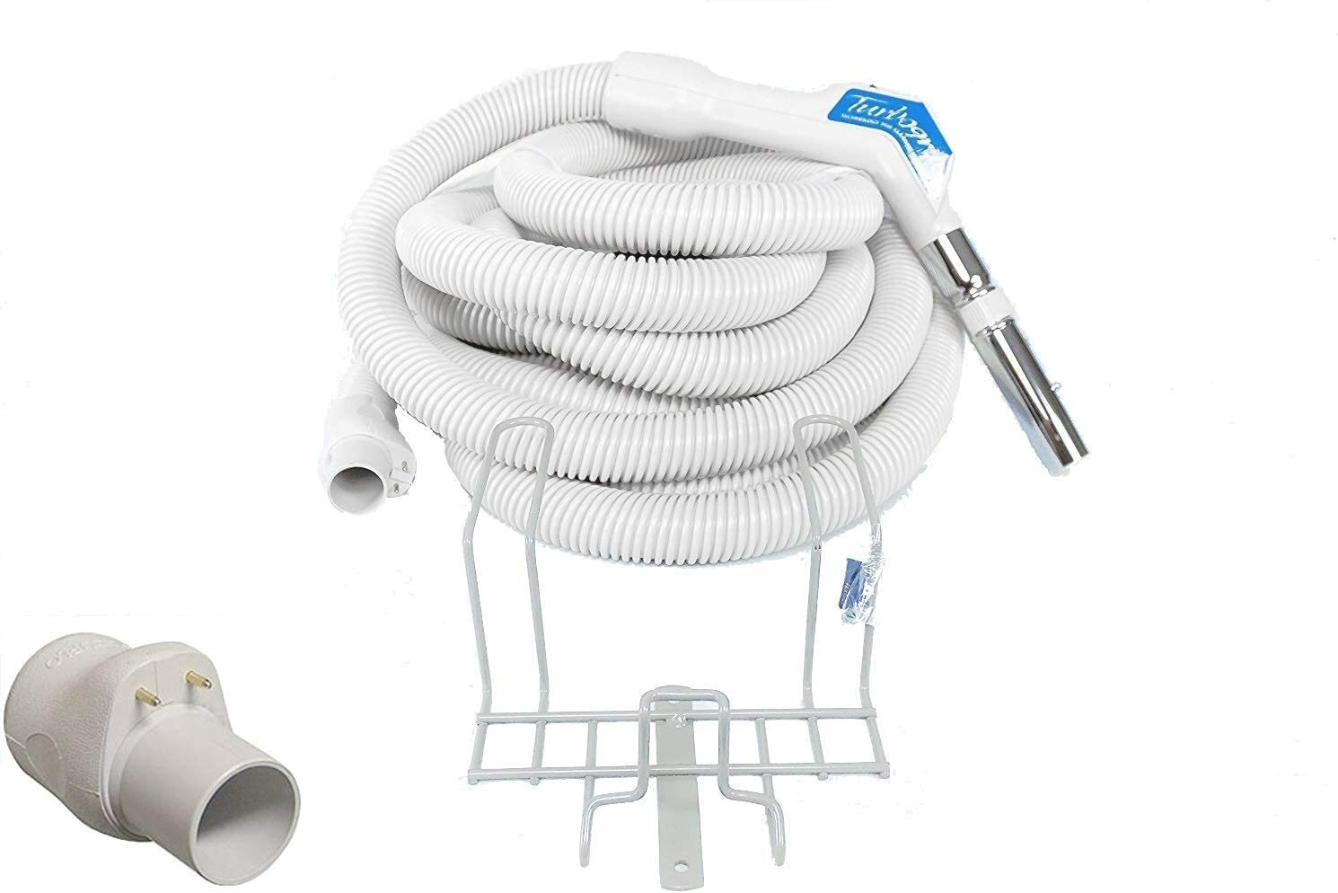 Genuine Vacuflo 35\' Turbogrip Low Voltage Central Vacuum Hose w/ Rack 7352-35