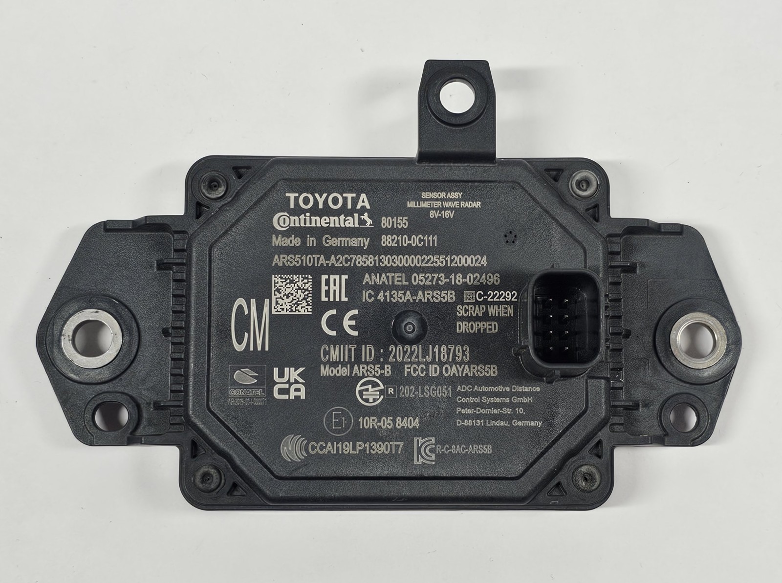NEW 2023-2026 Toyota Tundra Cruise Control Distance Radar Sensor OEM 88210-0C112 NEW 2023-2026 Toyota Tundra Cruise Control Distance Radar Sensor OEM 88210-0C112
