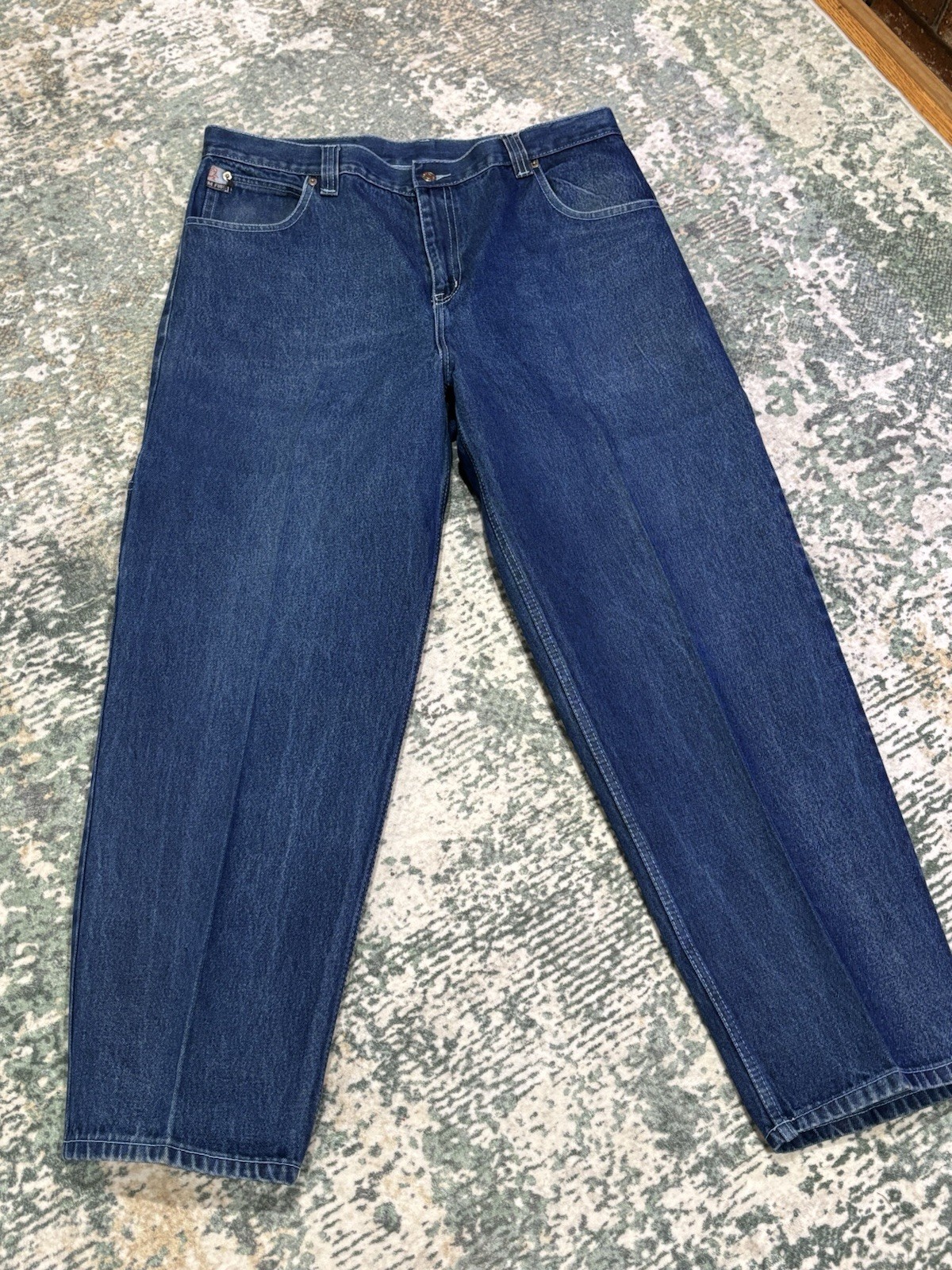 Vintage Fubu Platinum Jeans Made In Korea 40x30 Starched Creased Y2K 90s Hip Hop Vintage Fubu Platinum Jeans Made In Korea 40x30 Starched Creased Y2K 90s Hip Hop