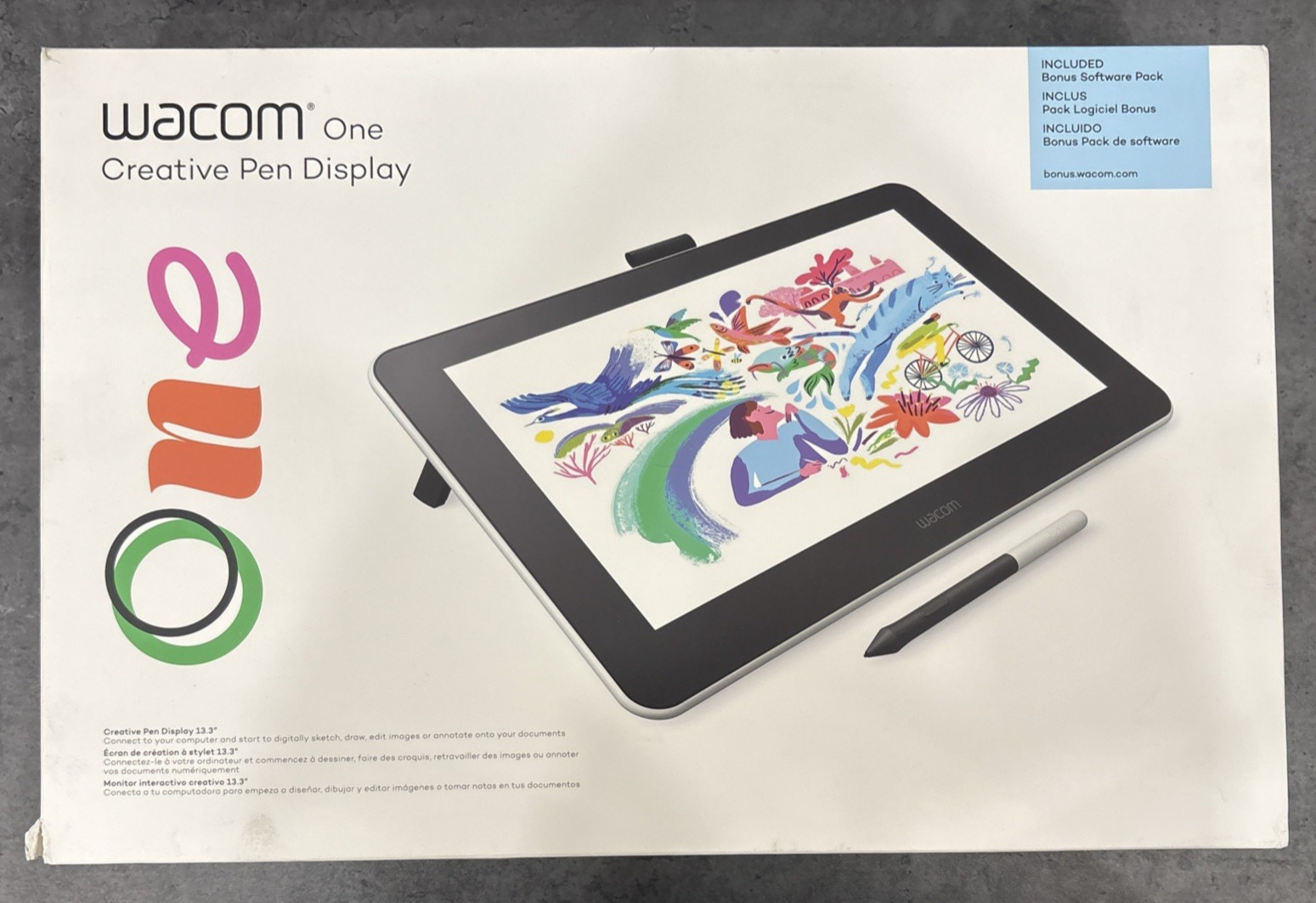 Wacom One Creative Pen Display 13.3 inch Graphics Tablet Wacom One Creative Pen Display 13.3 inch Graphics Tablet
