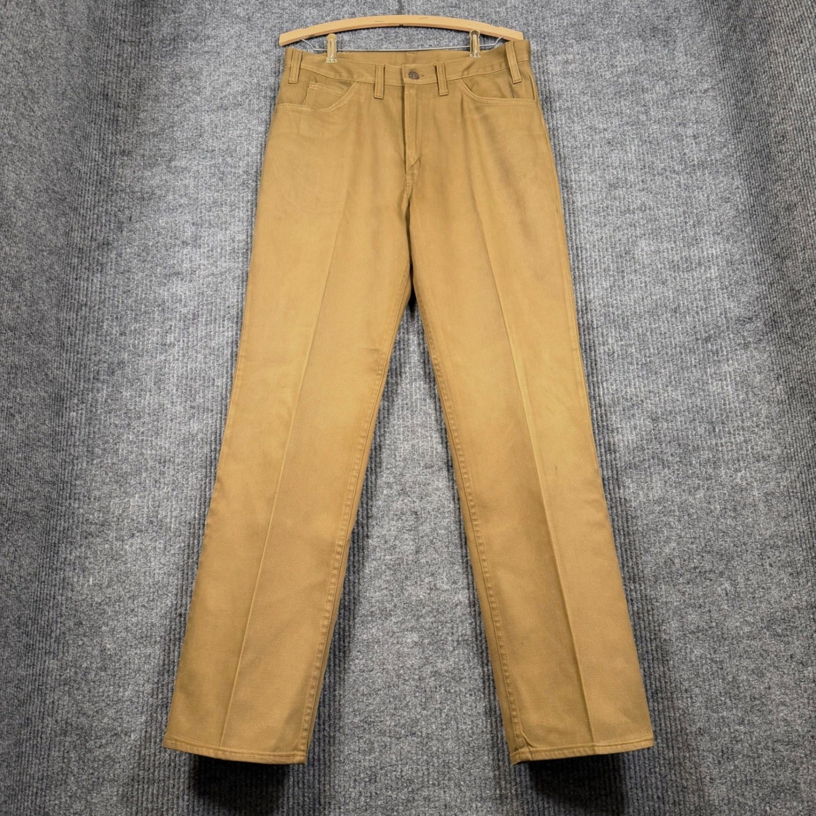 Vintage 60s Levi\'s Big E Sta-Prest Pants 32x31 Talon 42 Pique Brown Mod