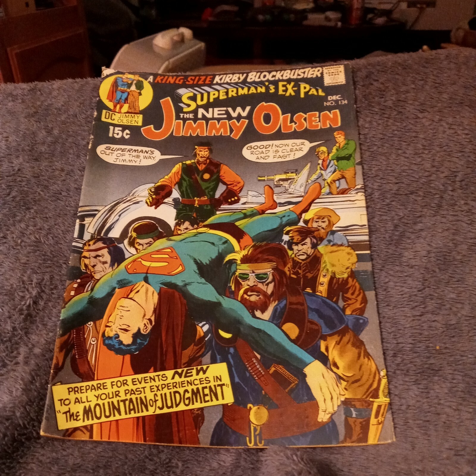 Superman's Pal Jimmy Olsen 134 1st appearance Darkseid 1970 Jack Kirby cover art Superman's Pal Jimmy Olsen 134 1st appearance Darkseid 1970 Jack Kirby cover art