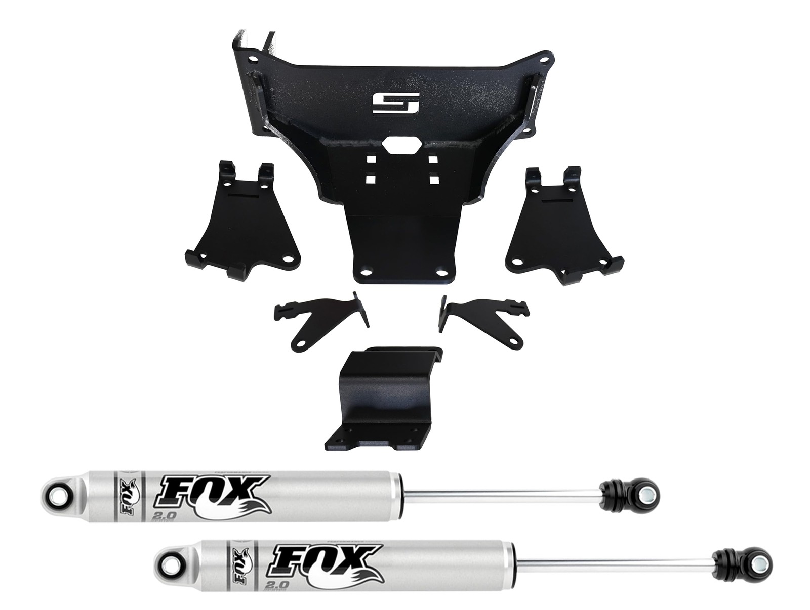 RealTruck SUPERLIFT SUSPENSION Dual Steering Stabilizer Kit for Ford F-450/F-550