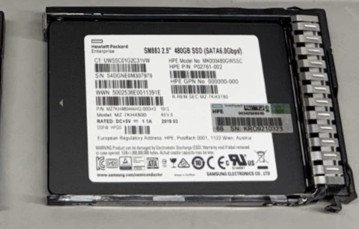 HPE 480GB SATA SSD