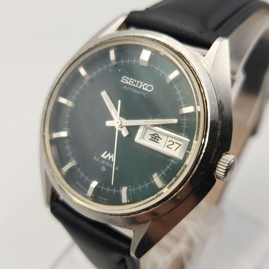 Vintage Seiko Lord Matic LM Automatic Day-Date Green Dial Watch Working Japan Vintage Seiko Lord Matic LM Automatic Day-Date Green Dial Watch Working Japan