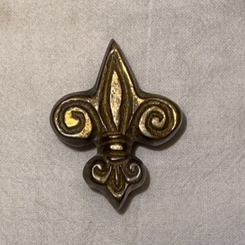 Rare Vintage Phylrich Fleur de Lis Cabinet Knob Vintage Solid Brass Discontinued