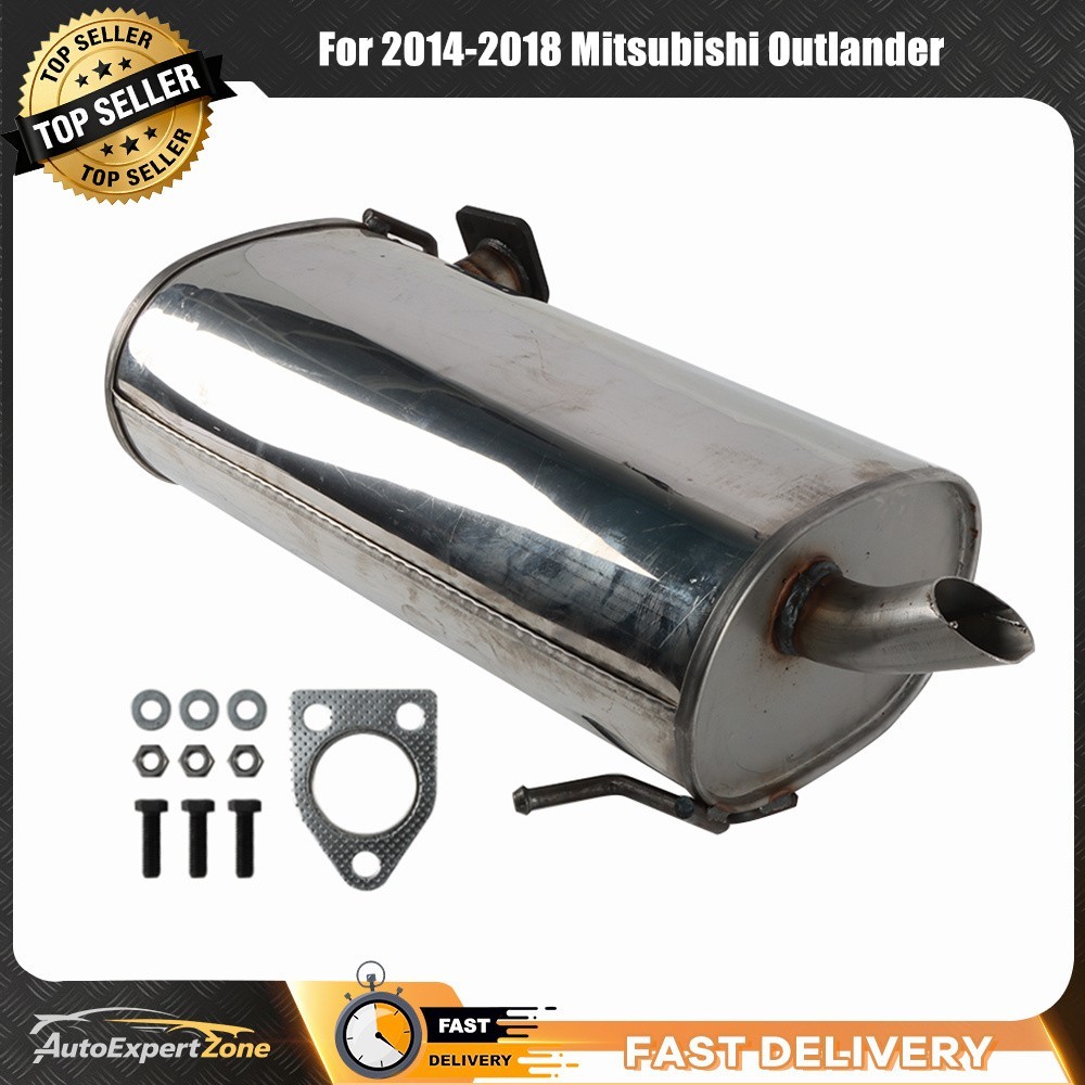 Stainless Steel Exhaust Rear Muffler For 2014-2018 Mitsubishi Outlander 2.4L