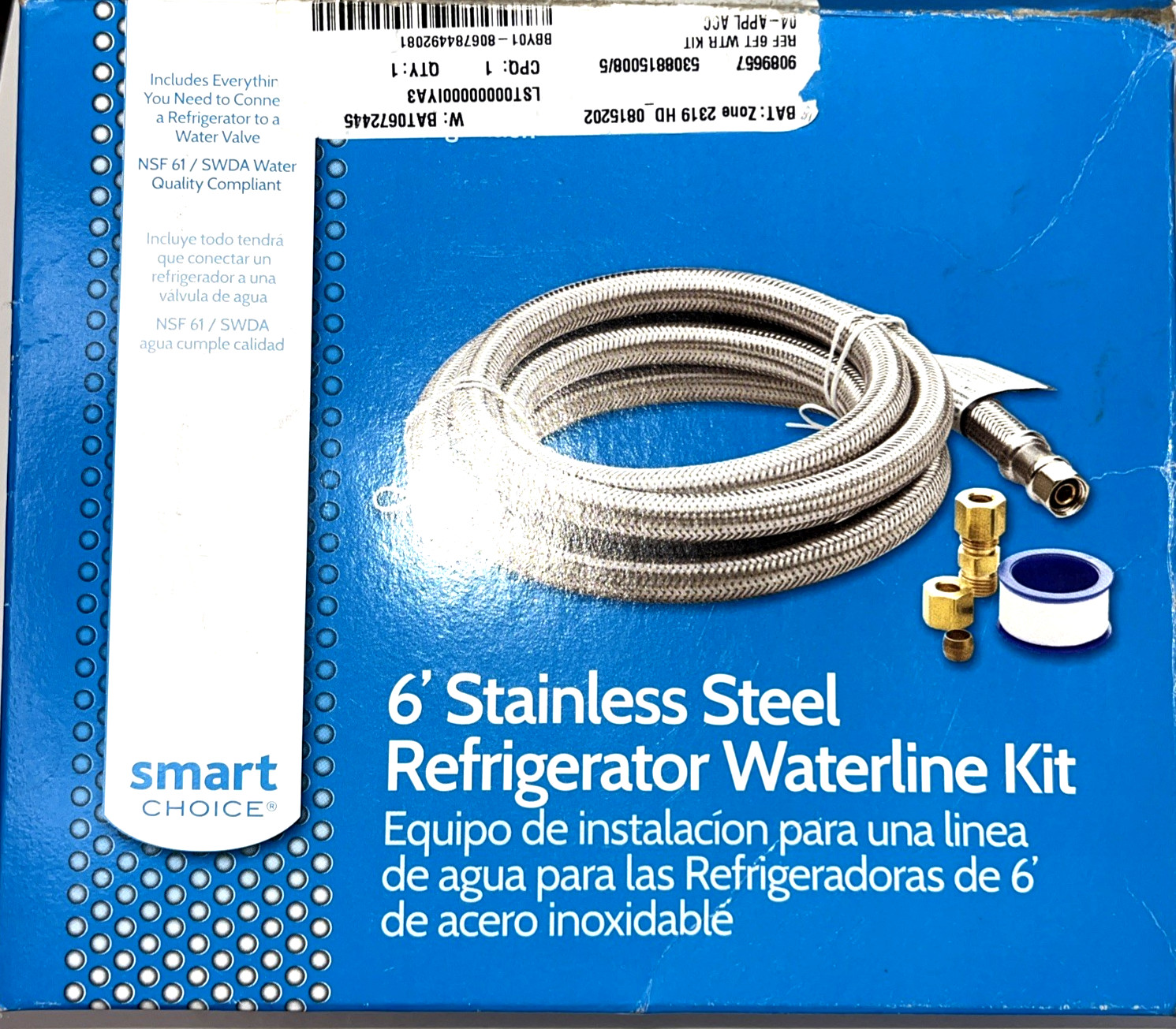 Electrolux Smart Choice Stainless Steel Refrigerator Waterline Kit (5304437642) Electrolux Smart Choice Stainless Steel Refrigerator Waterline Kit (5304437642)