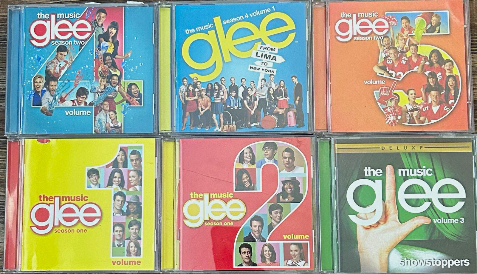 Glee Cast Lot of 6 CD’s from the TV Show Glee: The Music Columbia Records Glee Cast Lot of 6 CD’s from the TV Show Glee: The Music Columbia Records