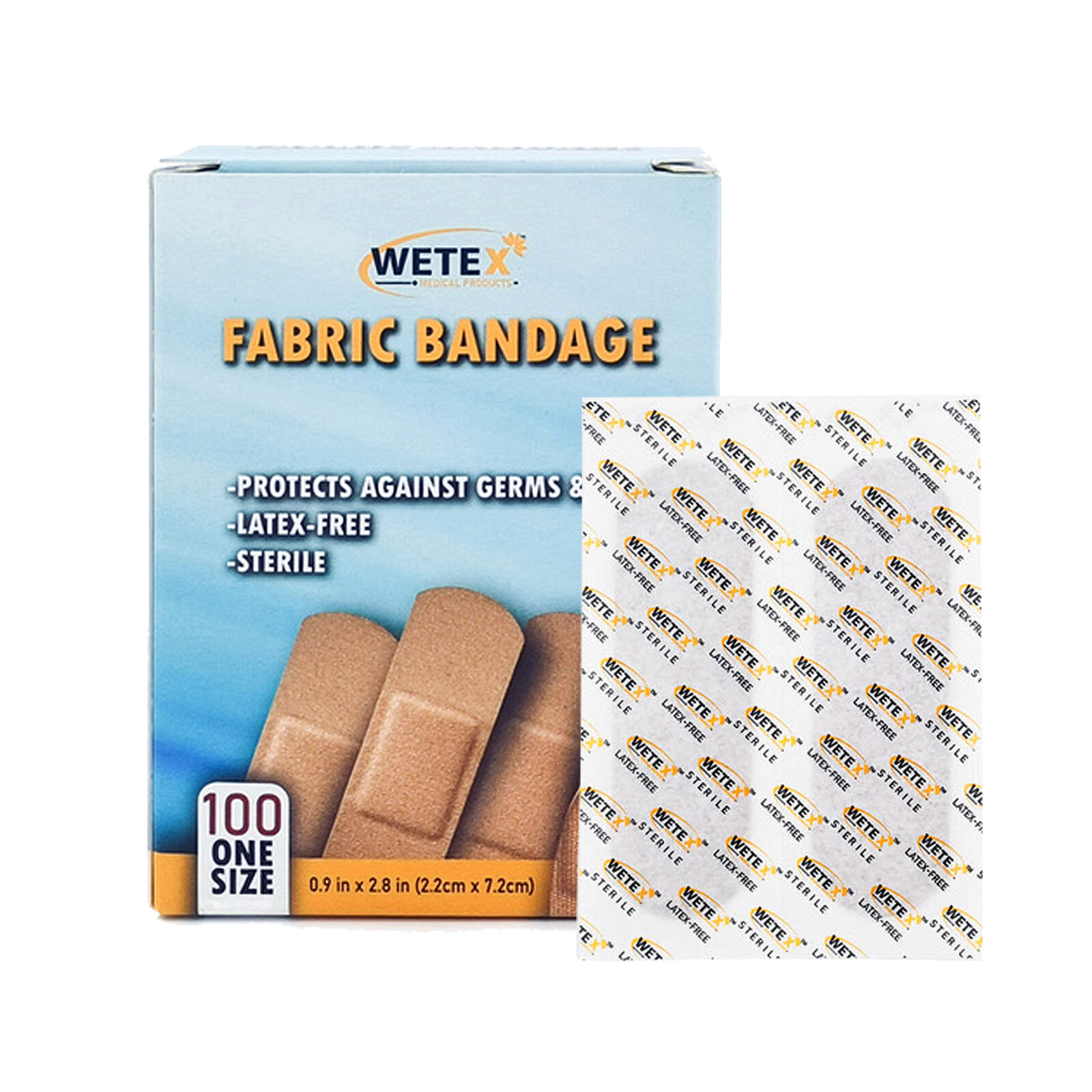 BROWN ELASTIC FABRIC ADHESIVE BANDAGES, PLASTER
