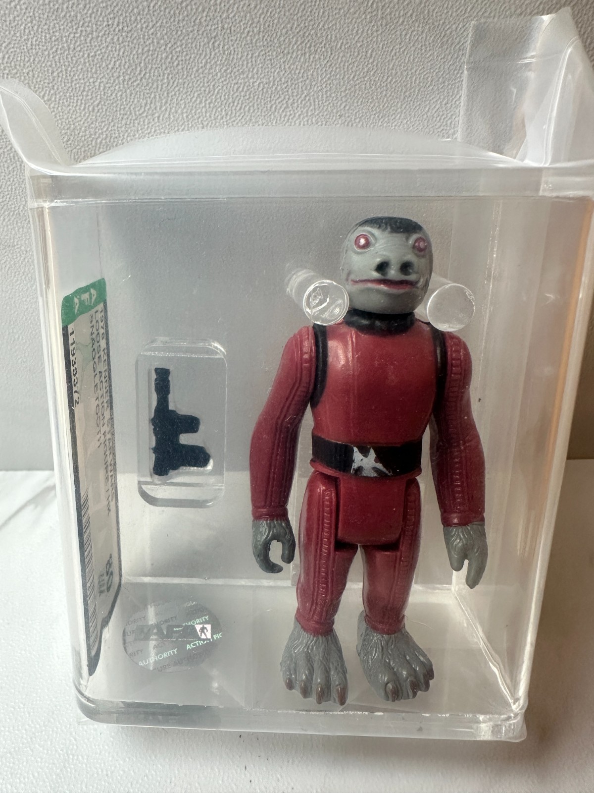 RED Snaggletooth AFA 80+ Graded Vintage Loose Kenner StarWars Action Figure 1978 RED Snaggletooth AFA 80+ Graded Vintage Loose Kenner StarWars Action Figure 1978