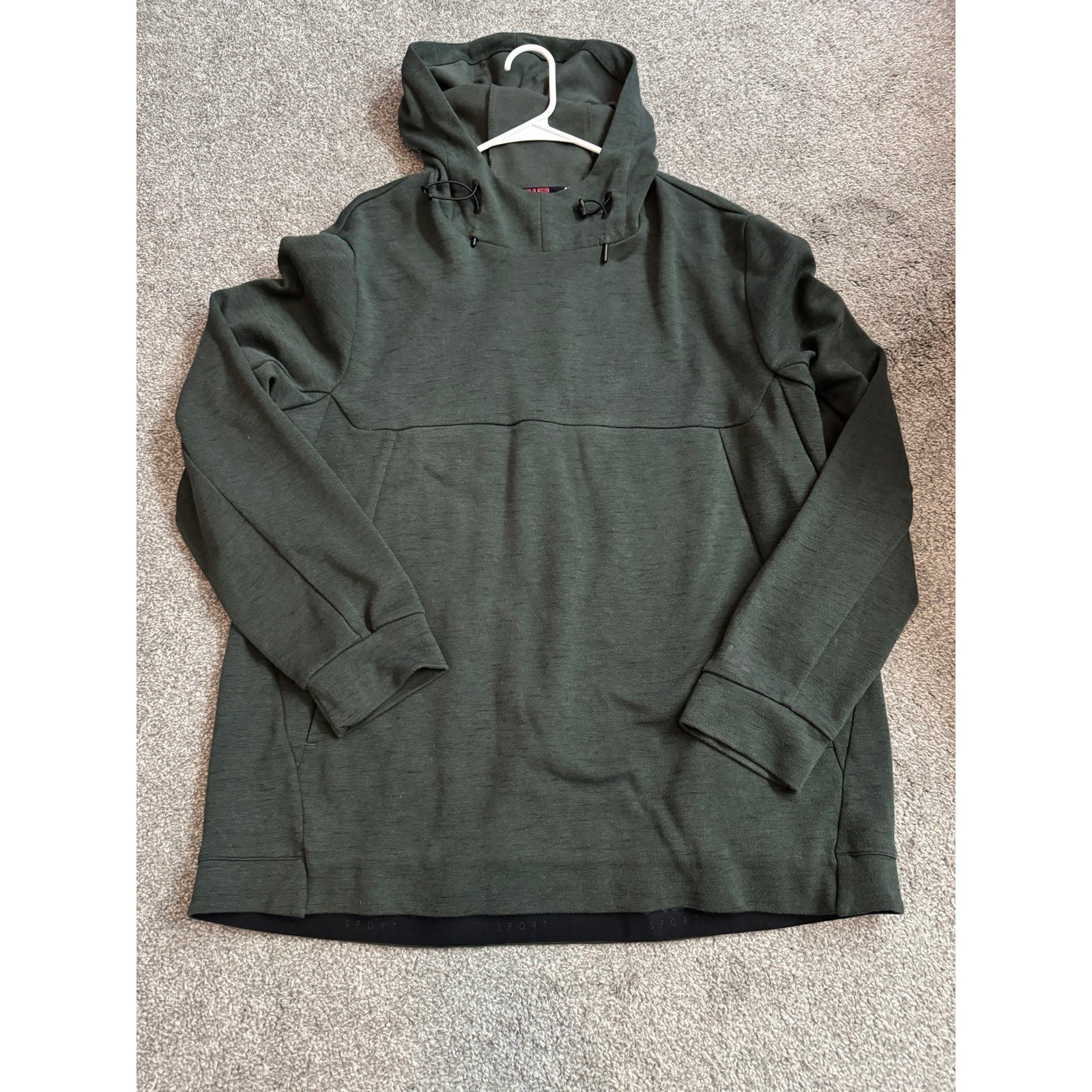Fila Sport Mens XXL Hoodie Sweatshirt Dark Olive Green Pullover High Neck Fila Sport Mens XXL Hoodie Sweatshirt Dark Olive Green Pullover High Neck