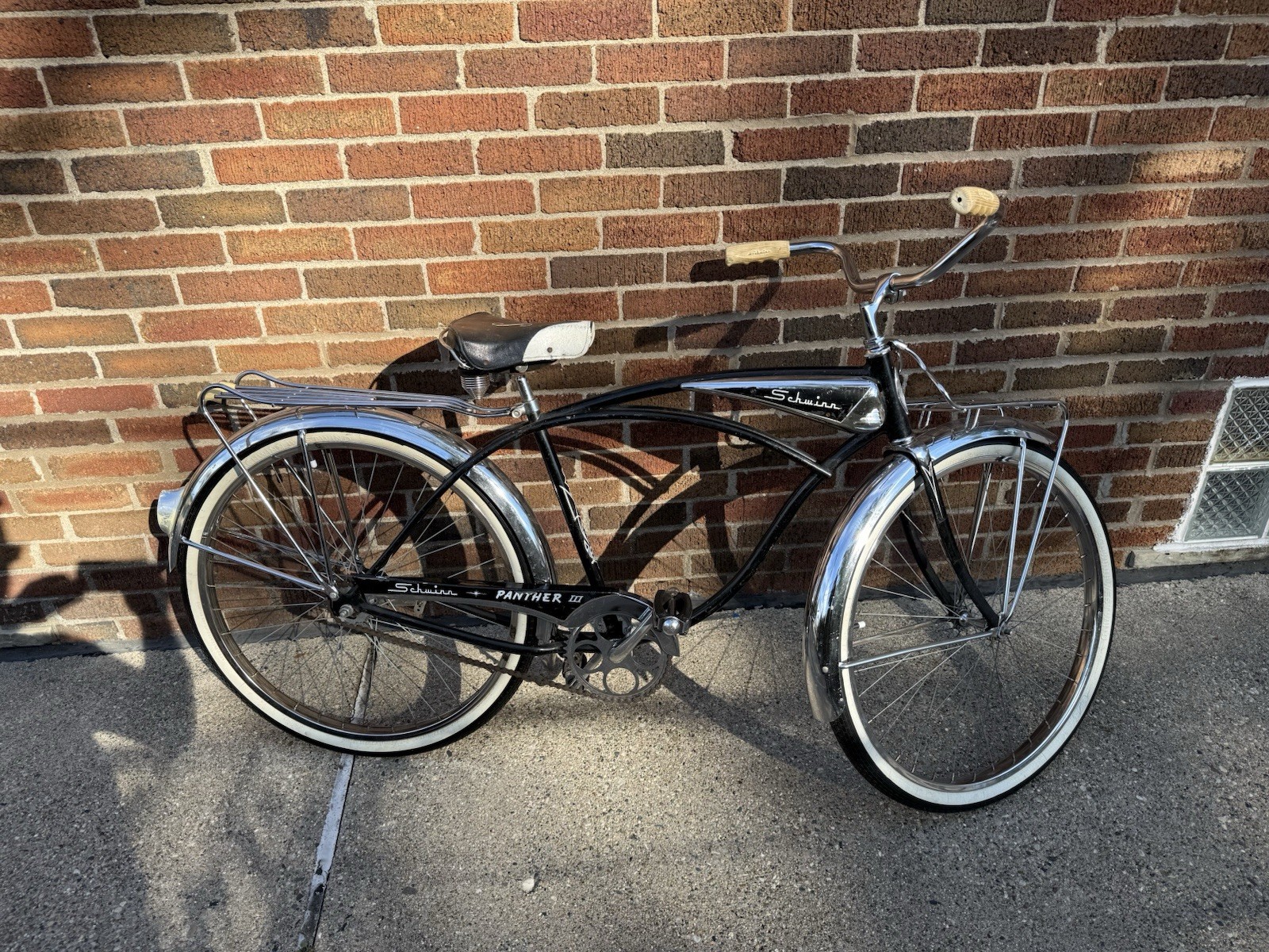 1962 Schwinn Panther III Bike Peanut Tank Black American Jaguar Middleweight EUC