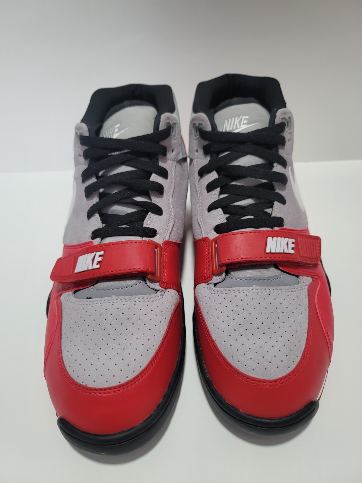 RARE Goat Nike Air Trainer 1 Mid Shoes 317554-006 Red Grey Black 2015 Sz13 RARE Goat Nike Air Trainer 1 Mid Shoes 317554-006 Red Grey Black 2015 Sz13