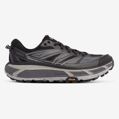 Hoka U Mafate Speed 2 Black Grey Unisex Sneakers Men\'s 13 1126851 Women\'s 14