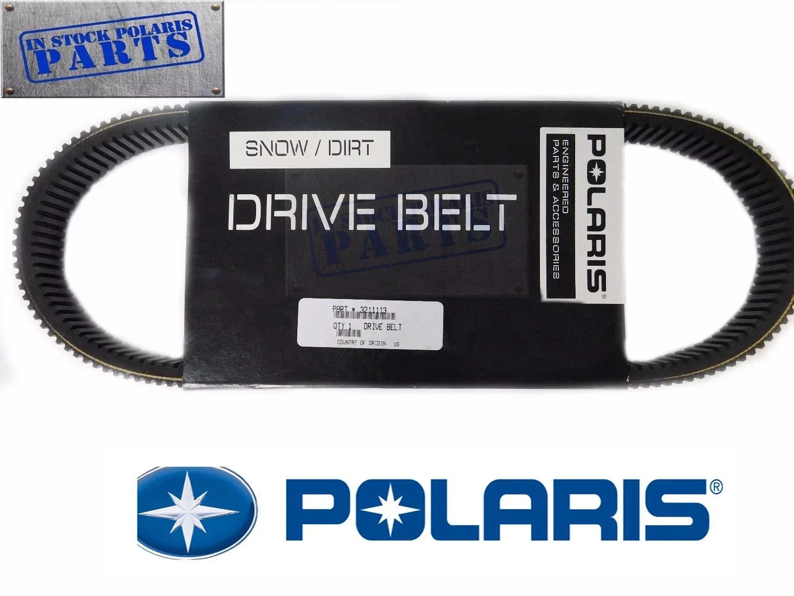  POLARIS Drive Clutch Belt 3211113 2008-2021 RZR 800 Crew Sportsman 500 570 OEM