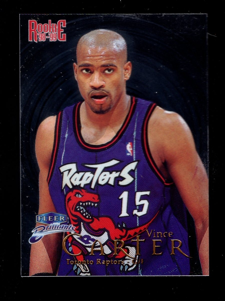 1998-99 FLEER BRILLIANTS #105 VINCE CARTER RC RAPTORS