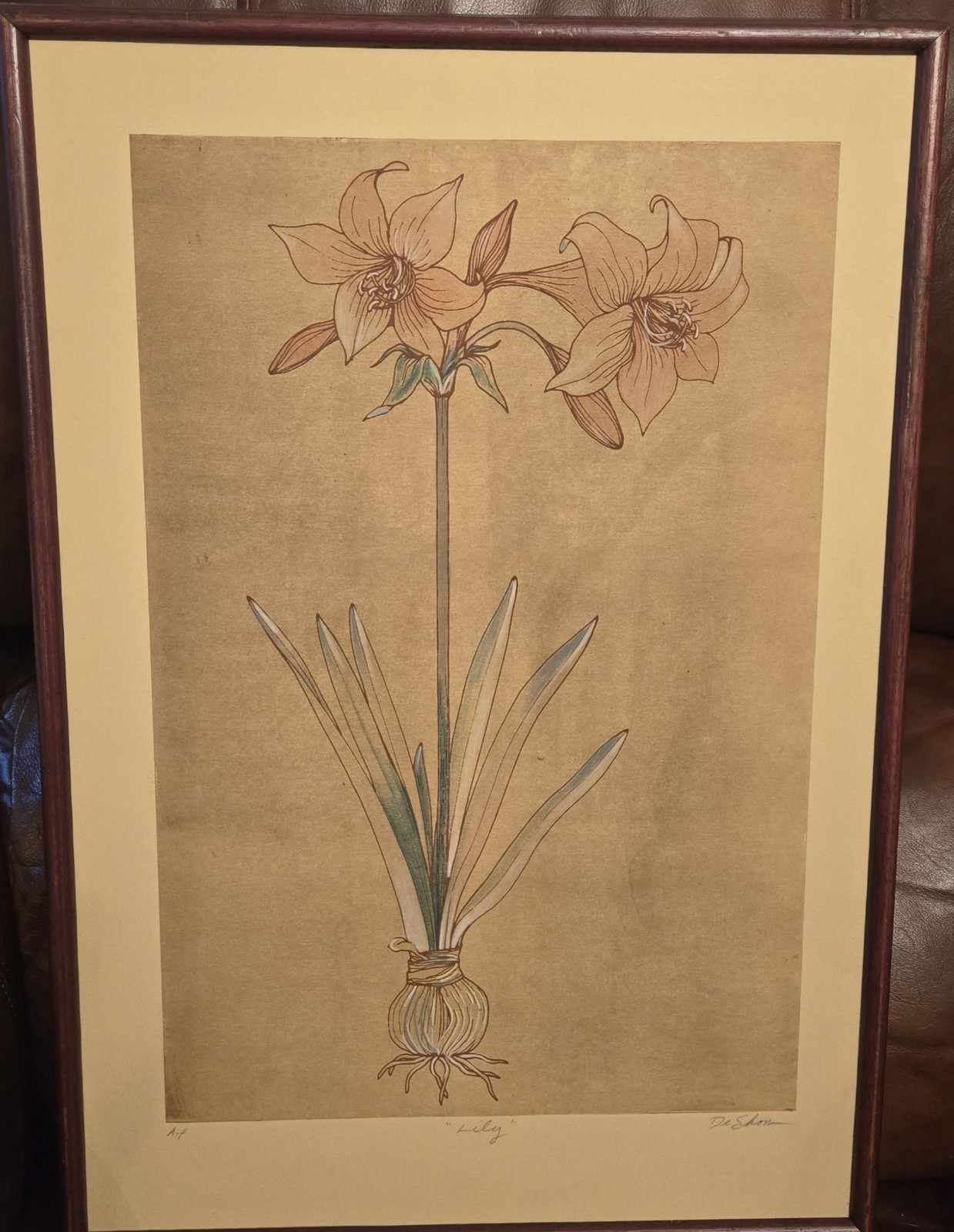 Earlene DeShon Douglas Hand Colored Lithograph Artist Proof 