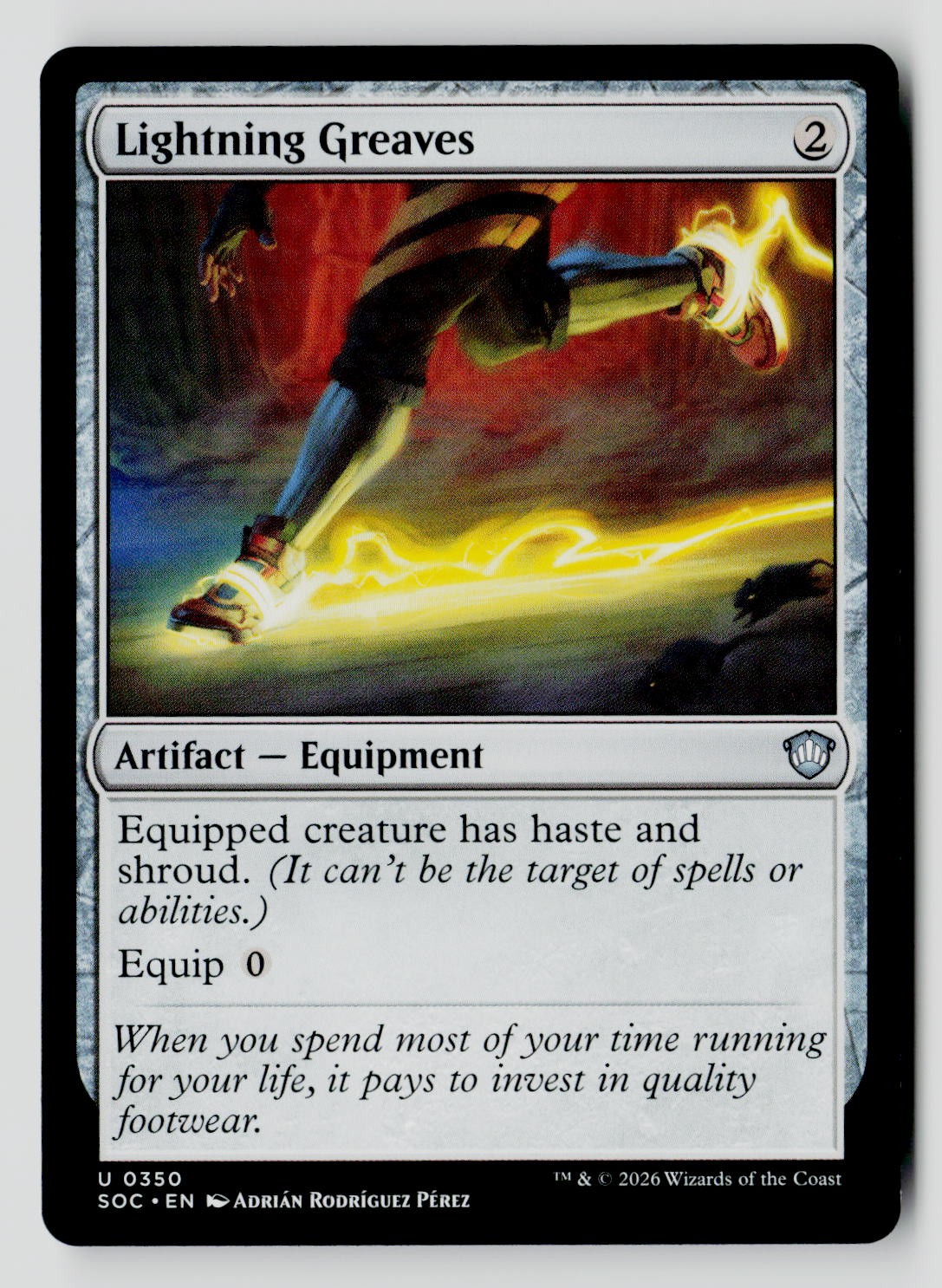 Lightning Greaves 350 U MTG SOC NM
