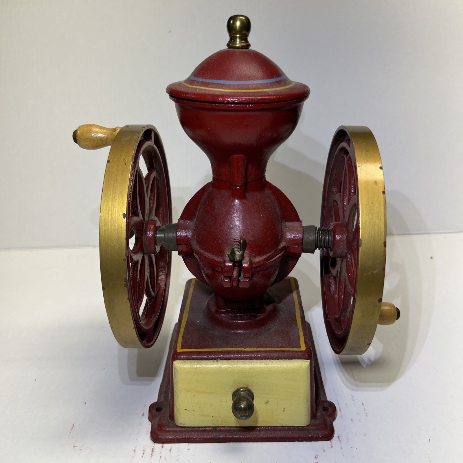 Antique Vintage John Wright Coffee Grinder All Original measuring just 11” high Antique Vintage John Wright Coffee Grinder All Original measuring just 11” high