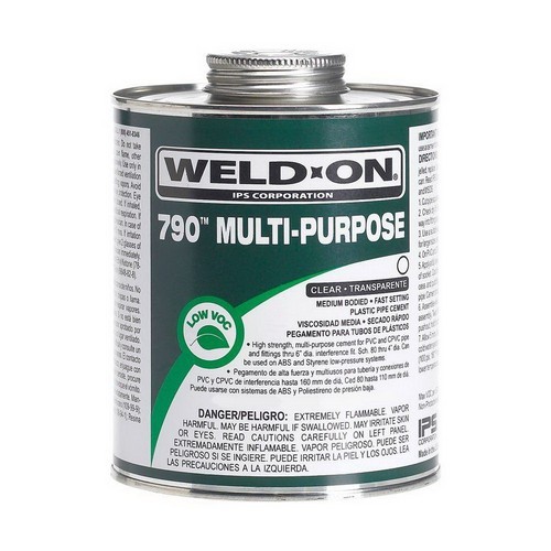 IPS 10257 Weld-On 790 Medium Bodied Solvent Cement 1qt IPS 10257 Weld-On 790 Medium Bodied Solvent Cement 1qt