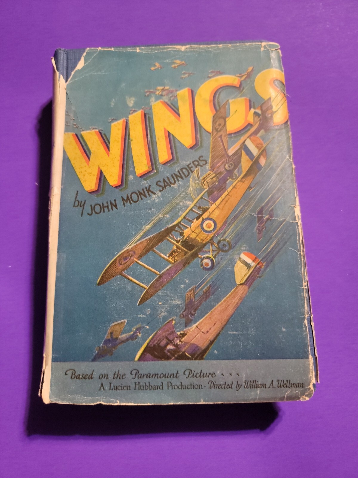 Wings 1927 Photoplay 1st Ed. + Dust Jacket  First Film to Win Best Movie Oscar