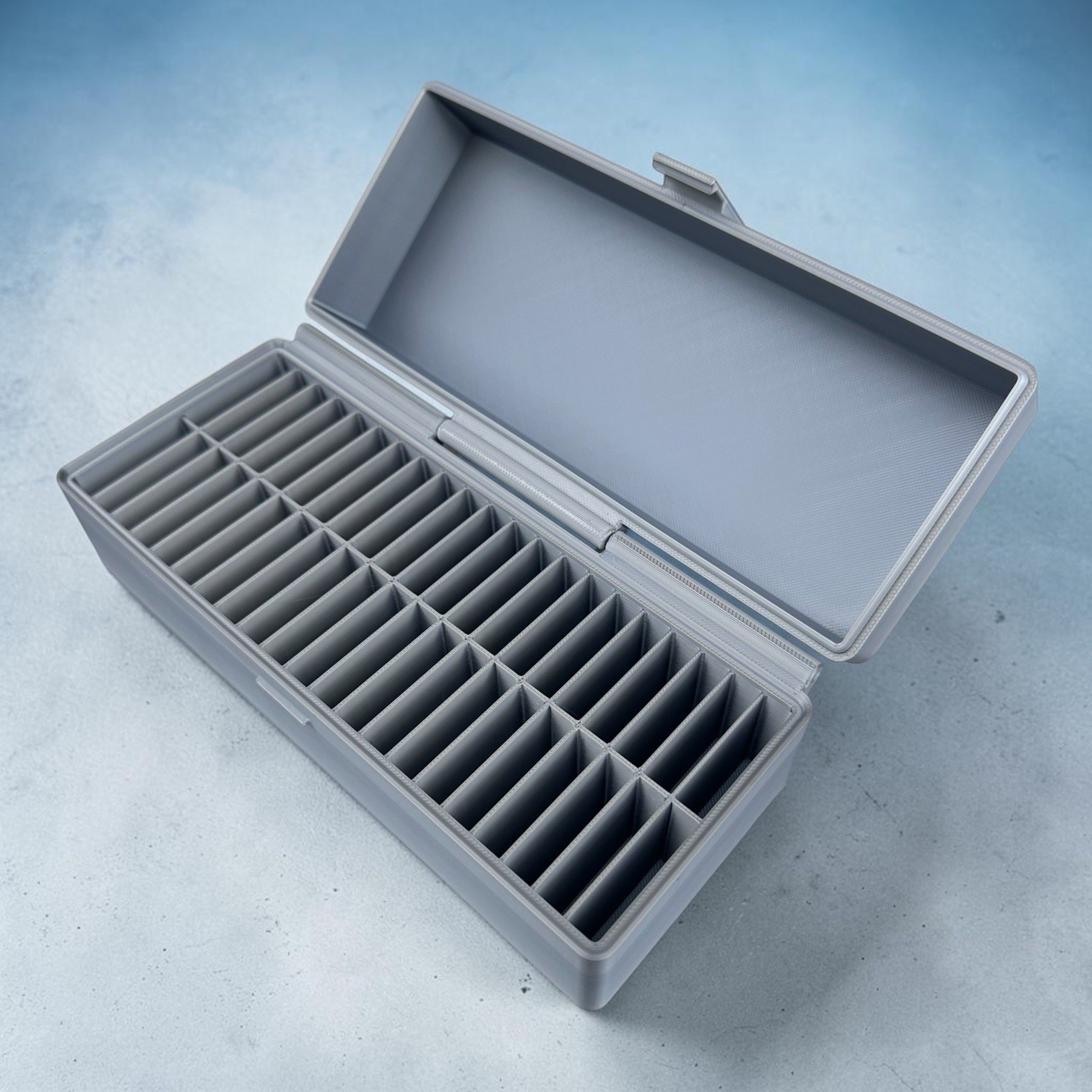 Silver Bars Storage Box Holds 52x 1oz DIRECT FIT Airtight Capsules Silver Color Silver Bars Storage Box Holds 52x 1oz DIRECT FIT Airtight Capsules Silver Color