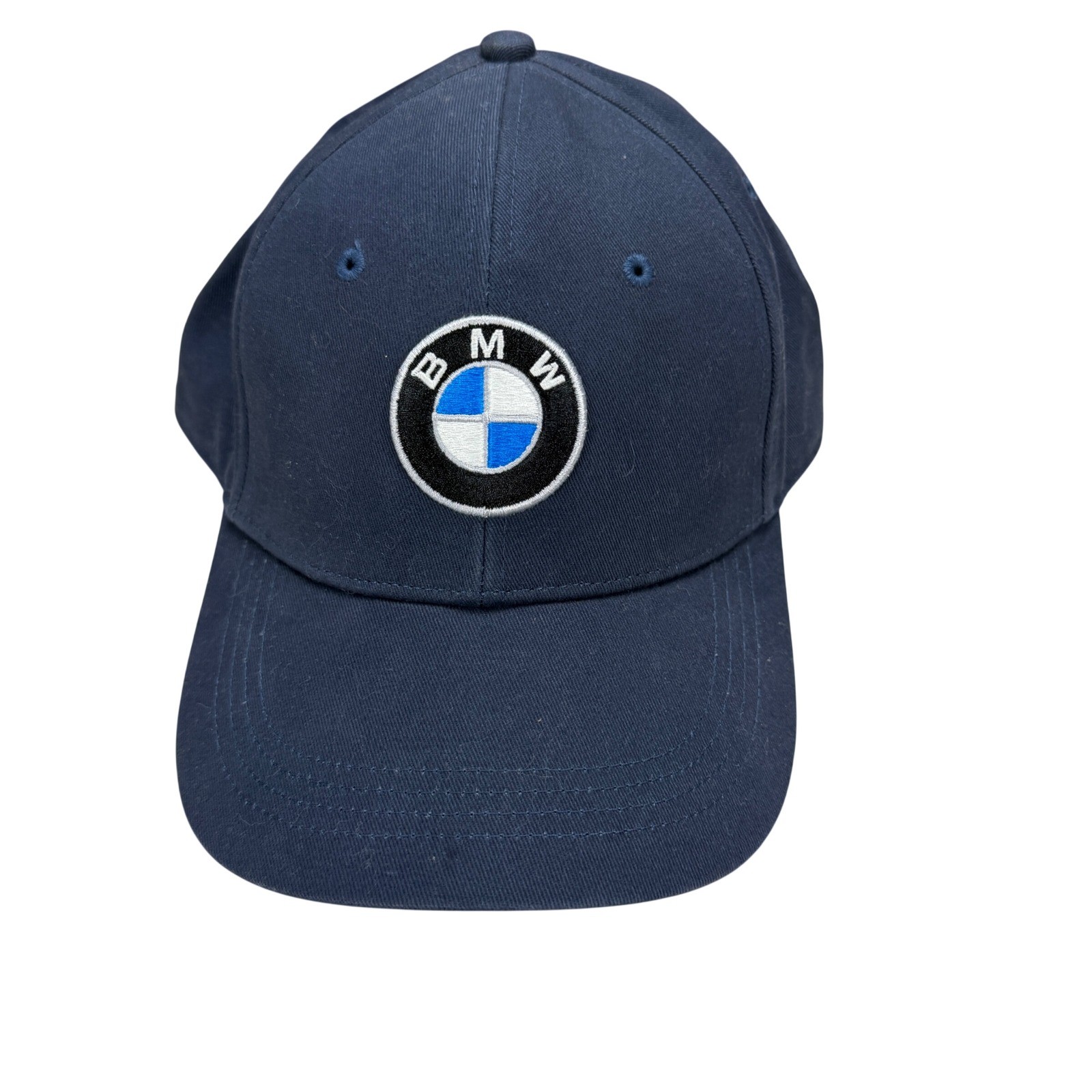 BMW Official Logo Baseball Cap Navy Blue Adjustable Cotton Hat