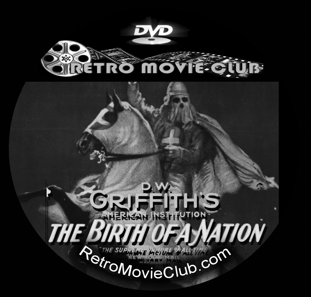 The Birth of a Nation (1915) Period Drama, War Silent Movie DVD