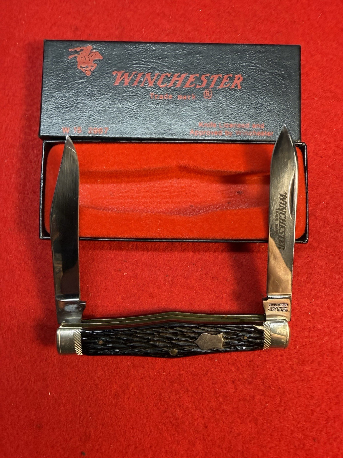 1988 Winchester 2967 Swell Center Moose / Texas Jack pocket knife-read 1988 Winchester 2967 Swell Center Moose / Texas Jack pocket knife-read