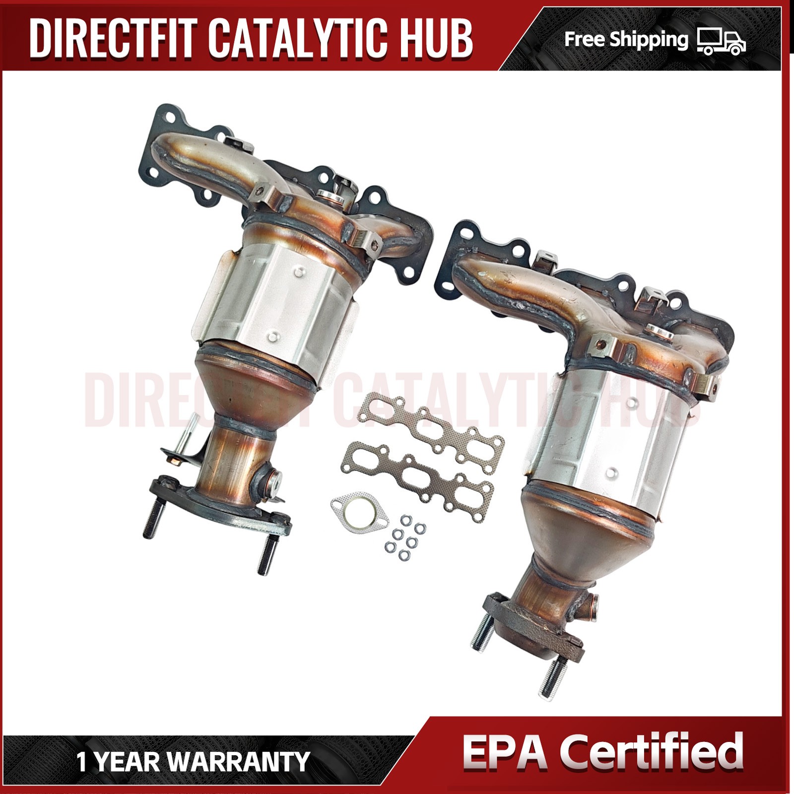 Catalytic Converter For 2013 2014-2019 Ford Explorer Front Left & Right Set of 2