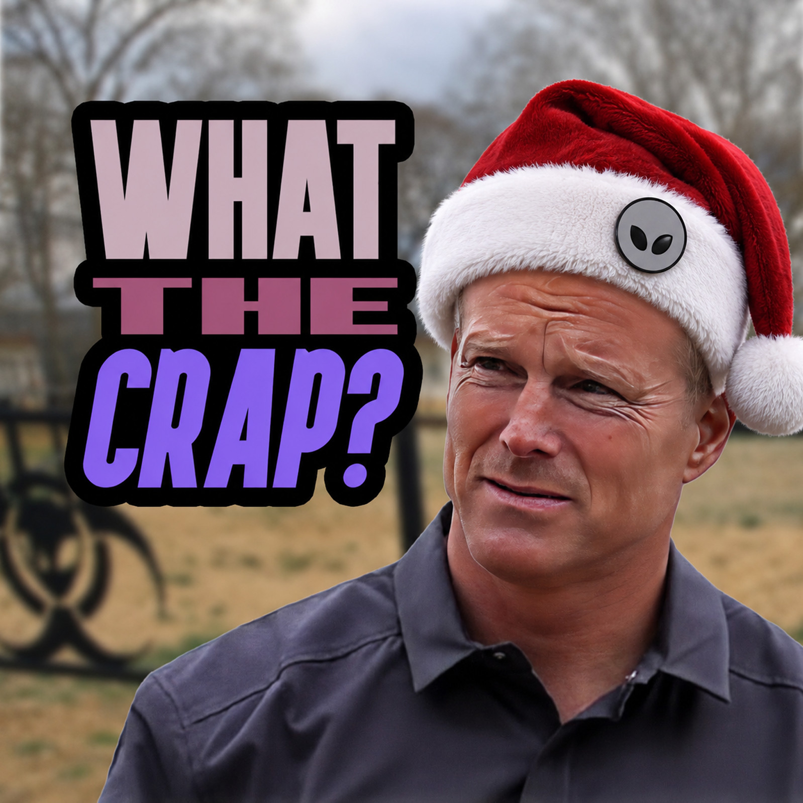 Skinwalker Christmas Magnet What the Crap Santa Hat Funny Paranormal 2x2 Gift Skinwalker Christmas Magnet What the Crap Santa Hat Funny Paranormal 2x2 Gift