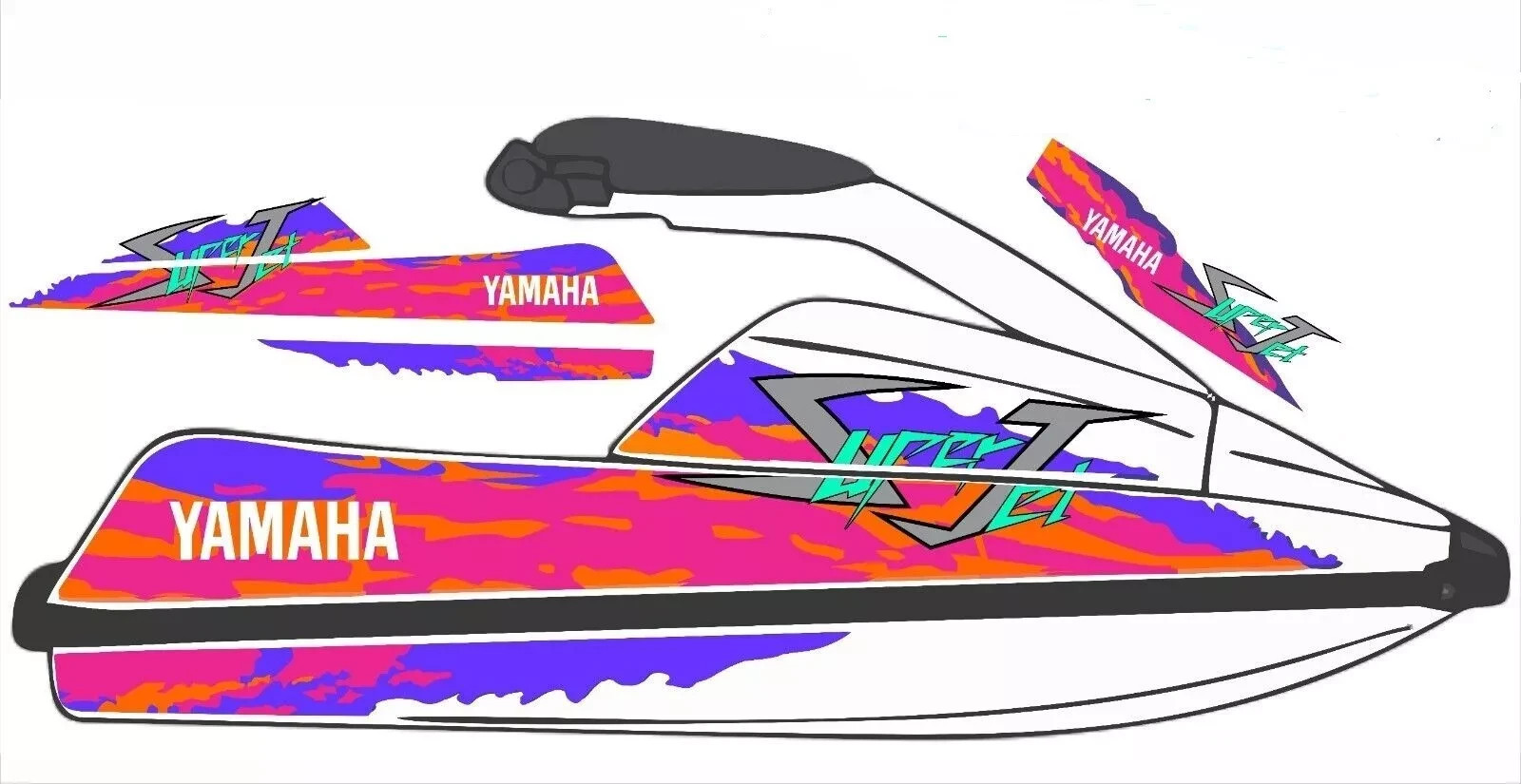 YAMAHA SUPER JET JETSKI / GRAPHIC SET / KIT DECAL / STICKERS YAMAHA SUPER JET JETSKI / GRAPHIC SET / KIT DECAL / STICKERS