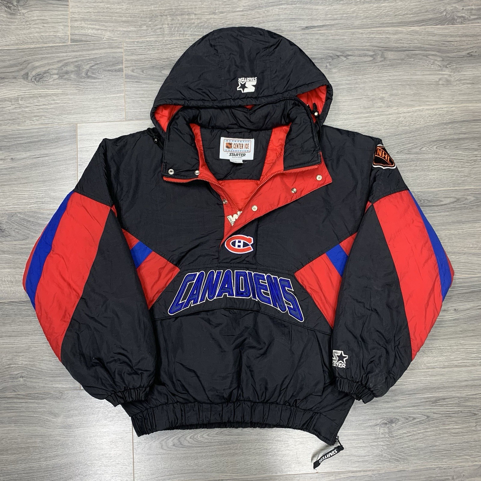 Vintage 1990S Starter Montreal Canadiens Jacket Large Rare Men’s Black Zip Up Vintage 1990S Starter Montreal Canadiens Jacket Large Rare Men’s Black Zip Up
