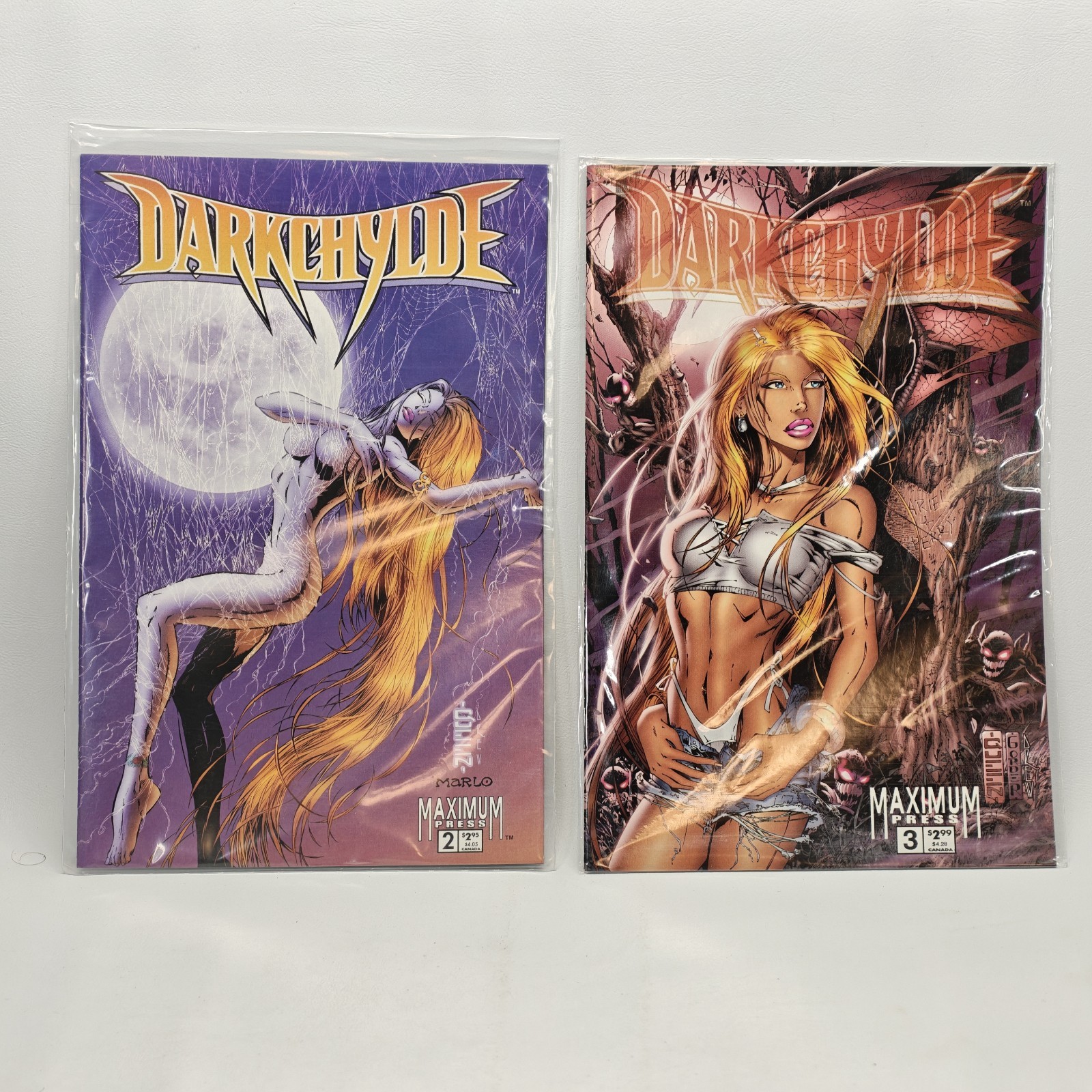 Darkchylde #2 #3 1996 Maximum Press Randy Queen Comic Books Lot of 2 Horror Art