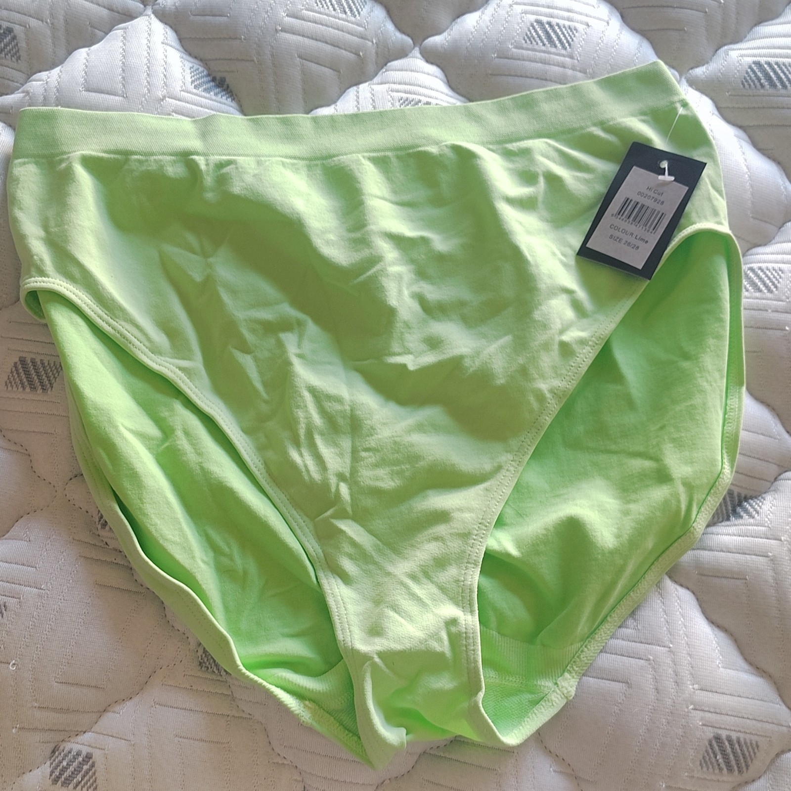 Cacique Women’s Green Solid Cotton Brief Panties Size 26/28 