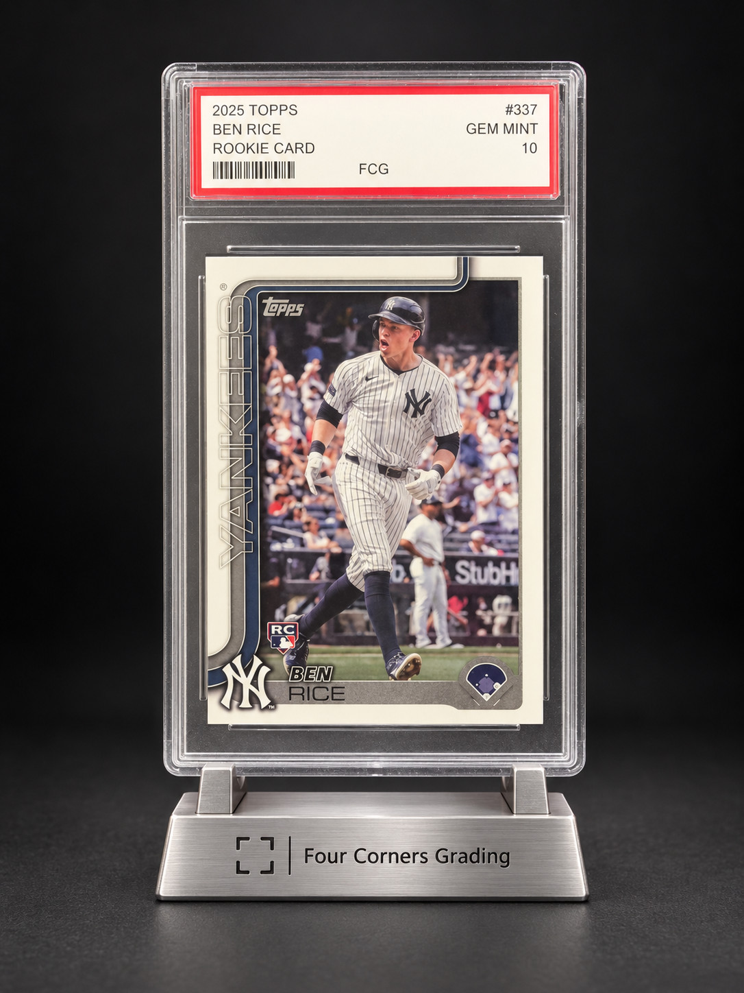 2025 Topps Ben Rice RC #337 Gem Mint 10 Yankees Rookie Card 2025 Topps Ben Rice RC #337 Gem Mint 10 Yankees Rookie Card