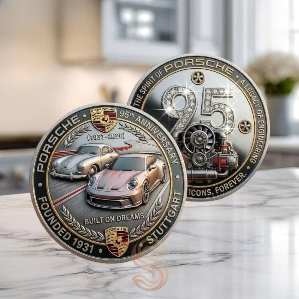 Porsche 95th Anniversary Commemorative Coin