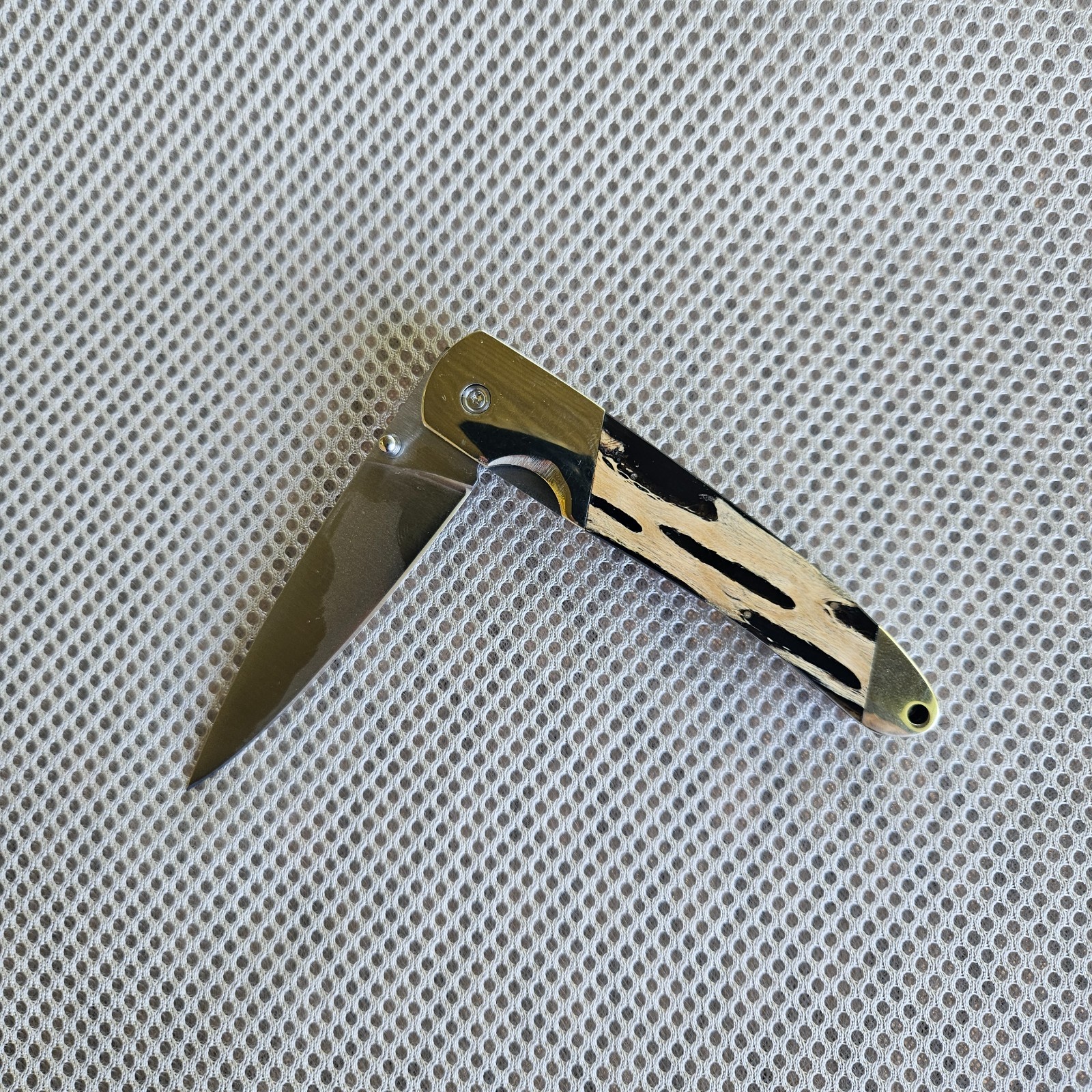 Naturally Stabilized Cholla Cactus Custom Knife Santa Fe Stoneworks Black Naturally Stabilized Cholla Cactus Custom Knife Santa Fe Stoneworks Black