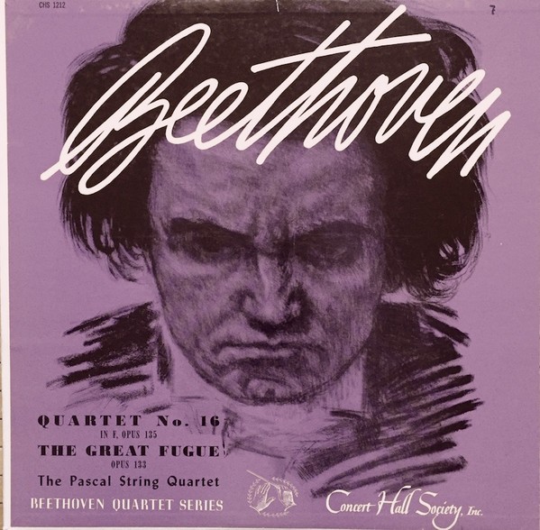 Ludwig van Beethoven, Quatuor Pascal, Quartet No. 16, The Great Fugue, (LP), NM