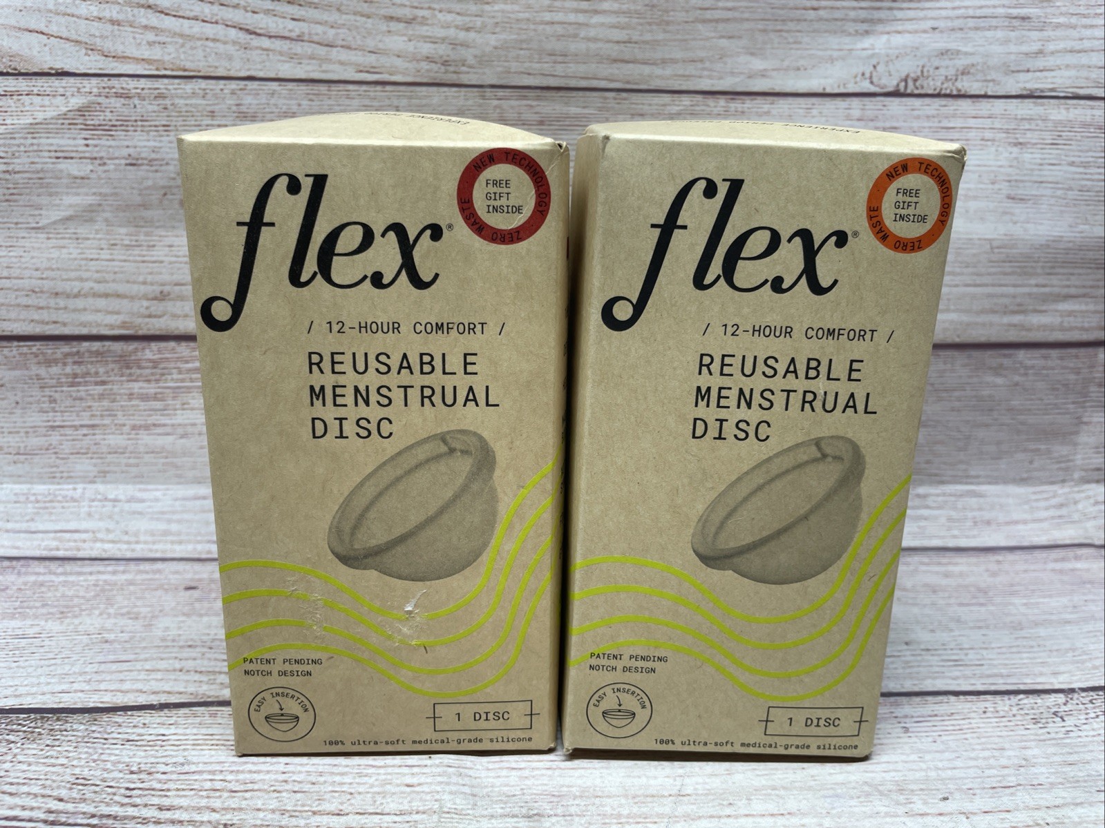 Lot of 2 Flex Reusable Menstrual Discs. NIB Lot of 2 Flex Reusable Menstrual Discs. NIB